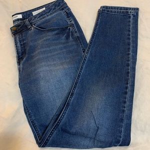 Effortless Ankle Midrise Denim Dark Wash Jeans